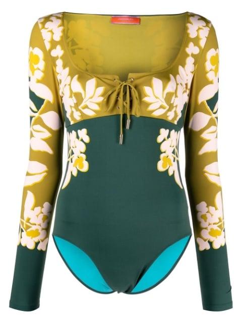Sunset printed swimsuit by LA DOUBLEJ