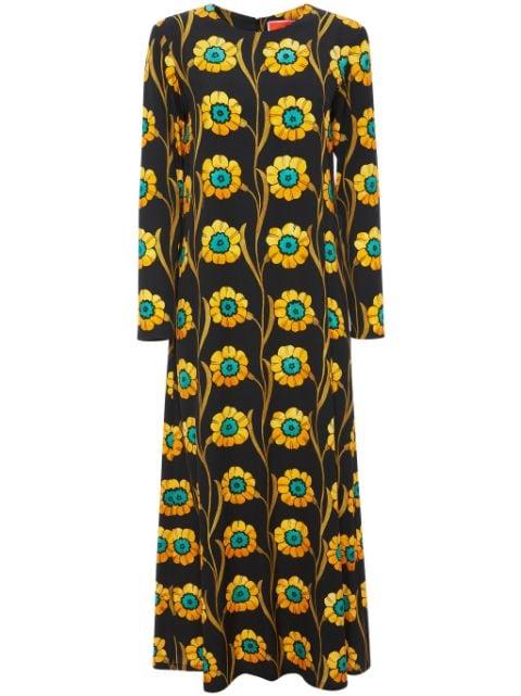 Swing floral-print dress by LA DOUBLEJ