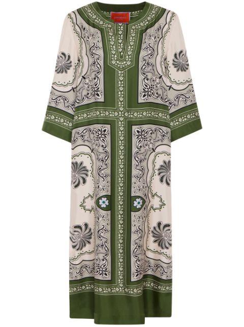 The Kaftan midi dress by LA DOUBLEJ