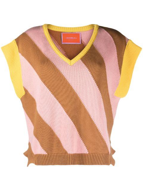 Veneziana knitted vest by LA DOUBLEJ