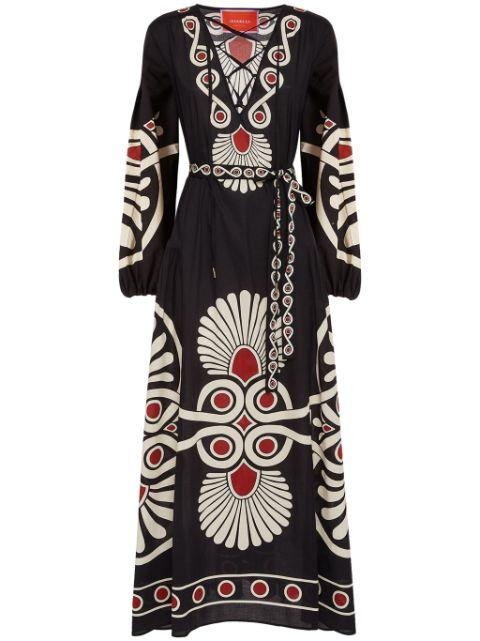 Viviana geometric-print dress by LA DOUBLEJ