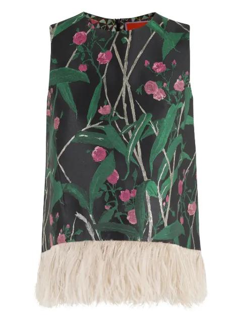 bamboo-print top by LA DOUBLEJ