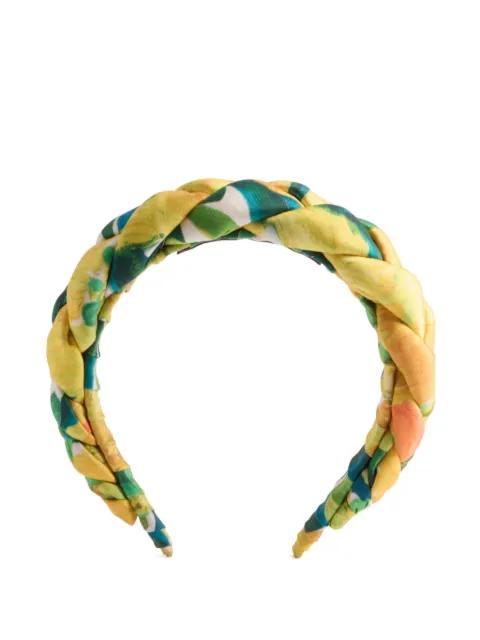 braided floral head band by LA DOUBLEJ