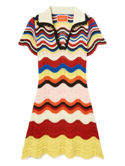 chevron mini dress by LA DOUBLEJ