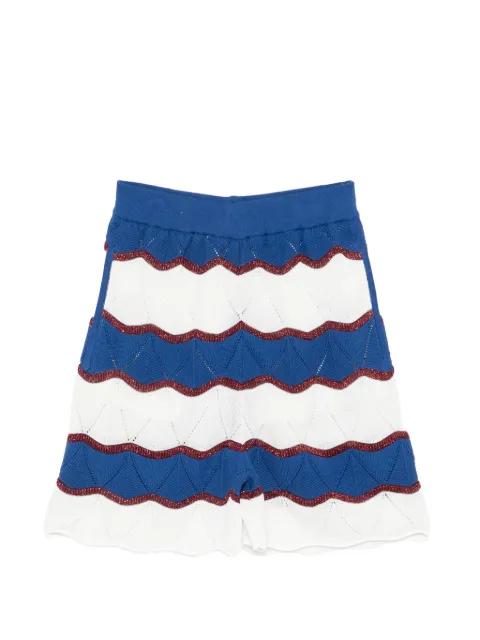 colour block striped shorts by LA DOUBLEJ