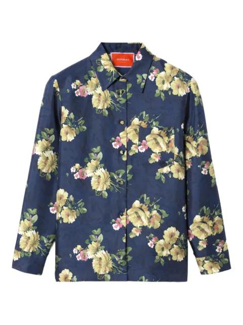 floral button-fastening shirt by LA DOUBLEJ