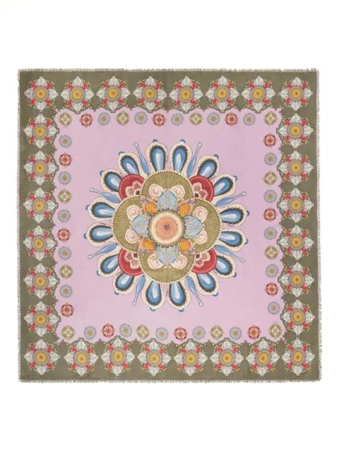 floral-mandala square scarf by LA DOUBLEJ