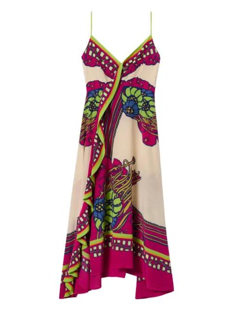 floral midi dress by LA DOUBLEJ