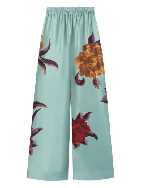 floral palazzo trousers by LA DOUBLEJ