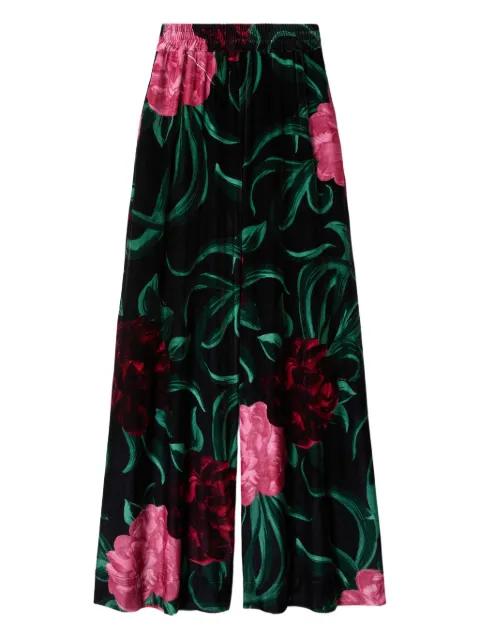 floral palazzo trousers by LA DOUBLEJ