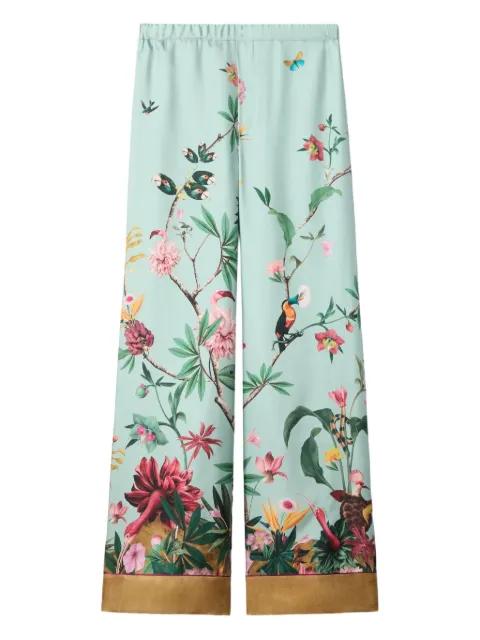floral pallazzo pants by LA DOUBLEJ