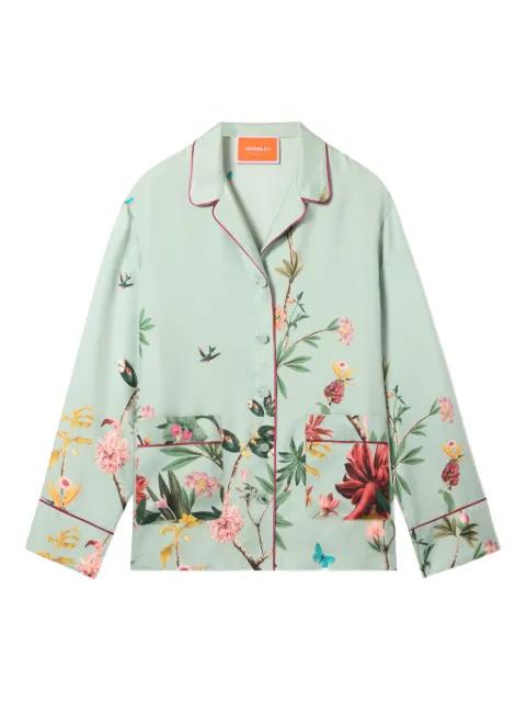 floral panel pyjama shirt by LA DOUBLEJ