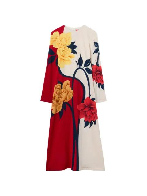 floral placed dress by LA DOUBLEJ