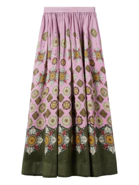 floral-print maxi skirt by LA DOUBLEJ