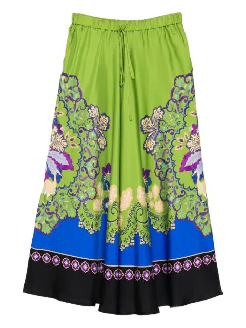 floral-print maxi skirt by LA DOUBLEJ