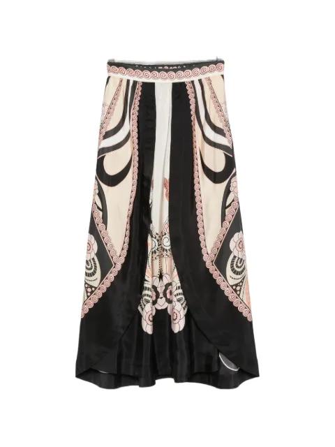 floral-print midi skirt by LA DOUBLEJ