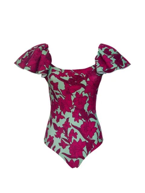 floral-print swimsuit by LA DOUBLEJ