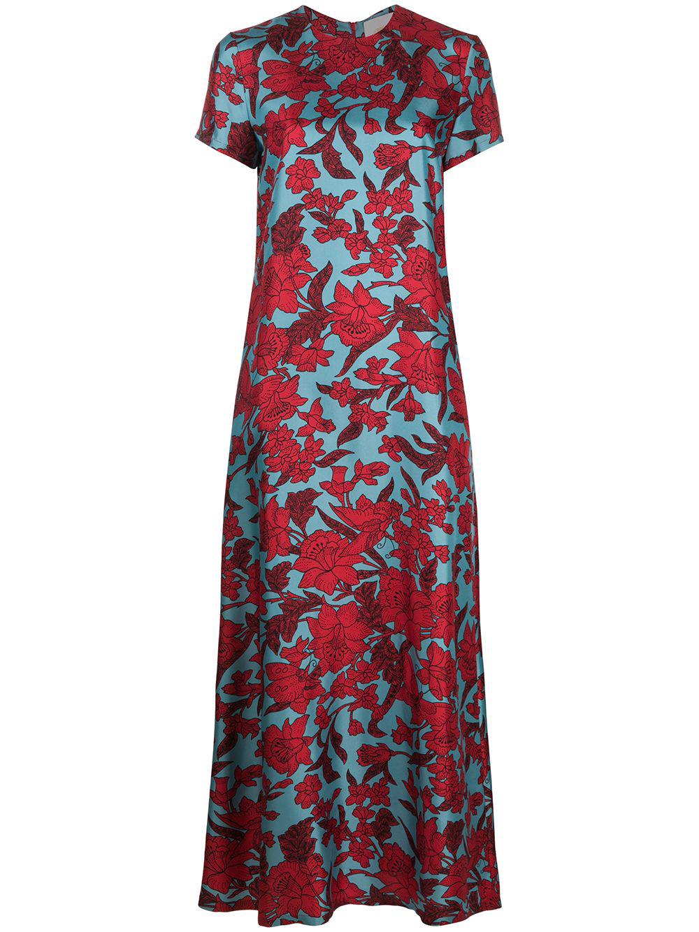 floral print swing dress by LA DOUBLEJ