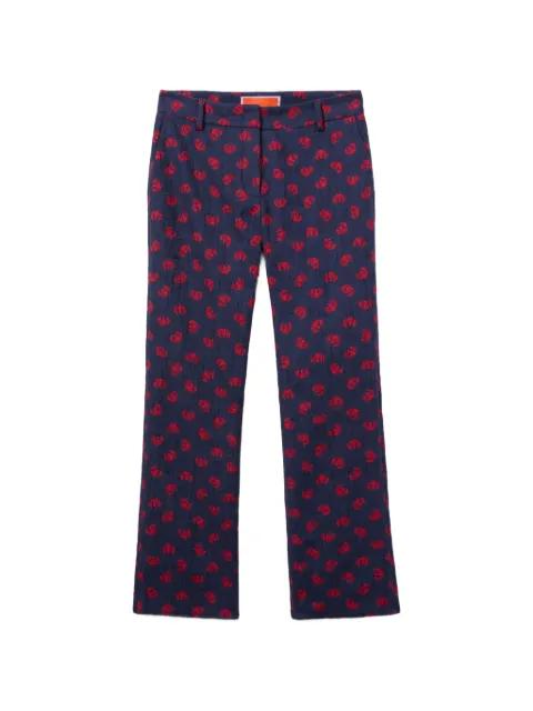 floral trousers by LA DOUBLEJ