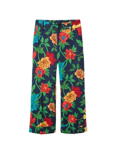 floral trousers by LA DOUBLEJ