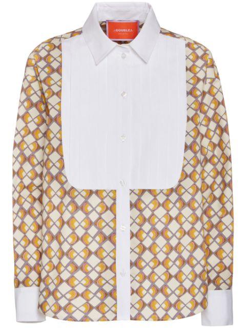 geometric-print shirt by LA DOUBLEJ