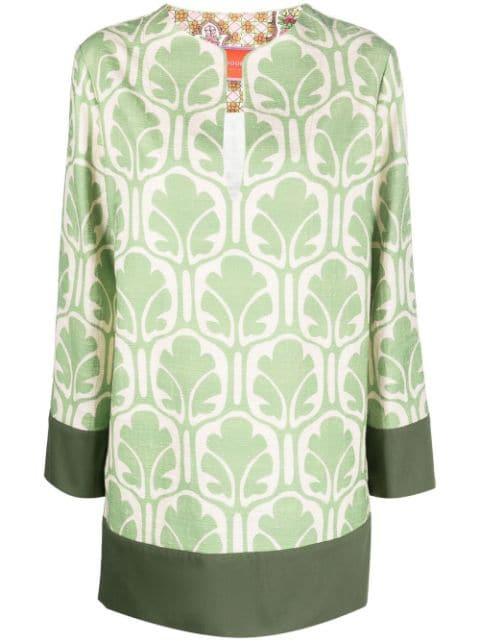 graphic print mini dress by LA DOUBLEJ