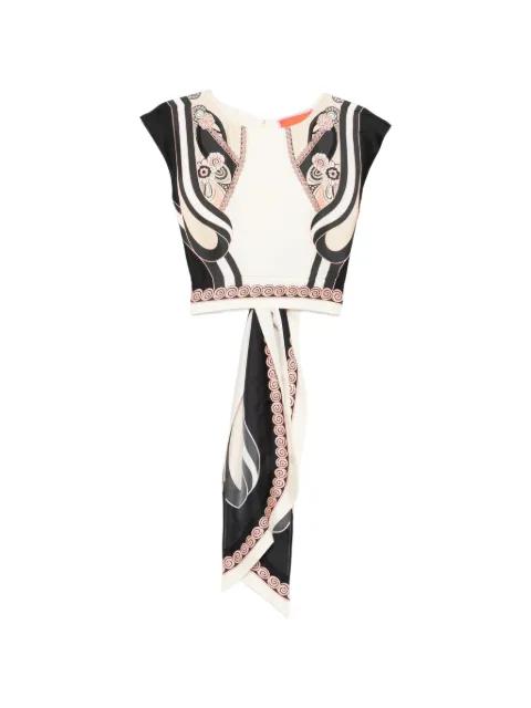graphic-print top by LA DOUBLEJ