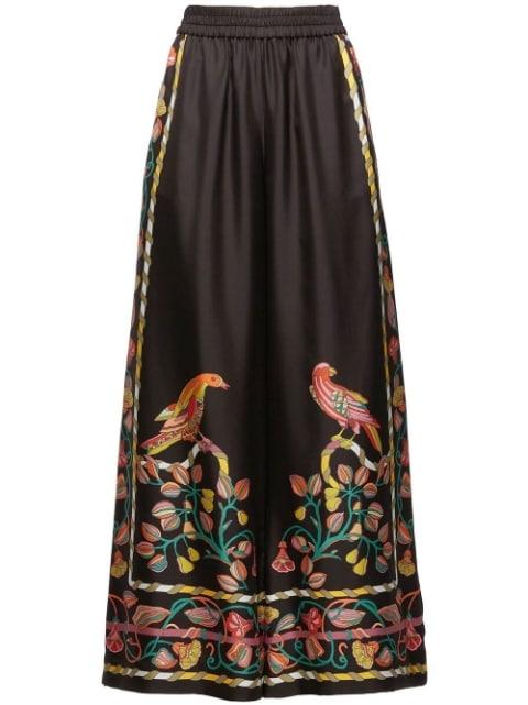 high-waisted palazzo trousers by LA DOUBLEJ