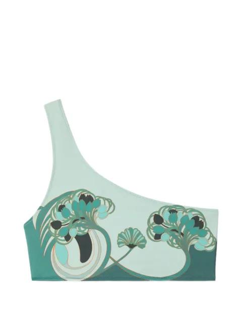one-shoulder floral swimsuit by LA DOUBLEJ