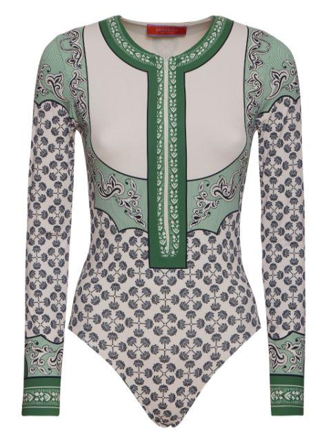 patterned surf suit by LA DOUBLEJ