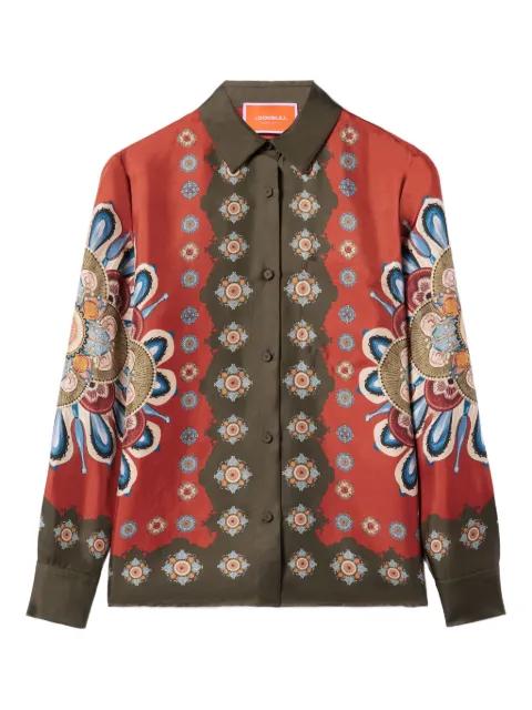 placée-print long-sleeve shirt by LA DOUBLEJ