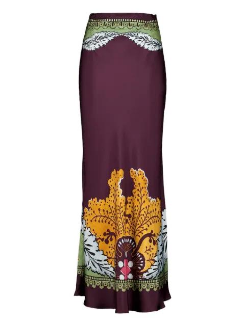 placée-print maxi skirt by LA DOUBLEJ