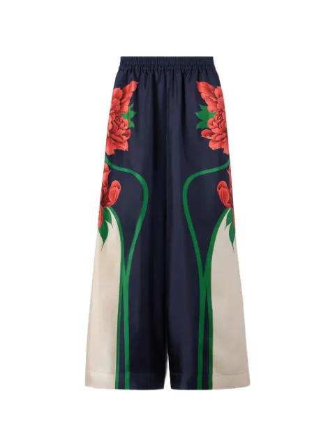 placed floral trousers by LA DOUBLEJ