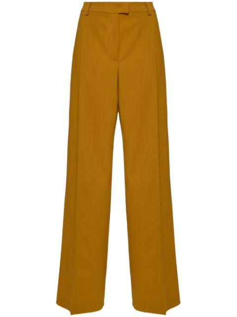 pressed-crease flared trousers by LA DOUBLEJ
