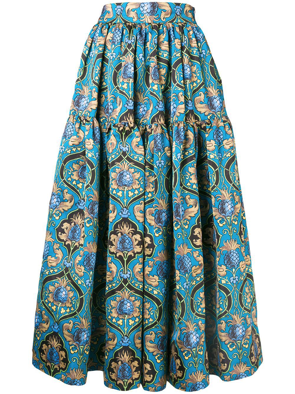 printed radzmir skirt by LA DOUBLEJ