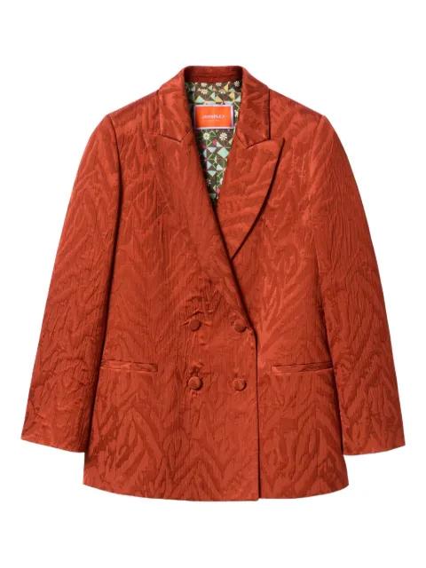 textured double-breasted jacket by LA DOUBLEJ
