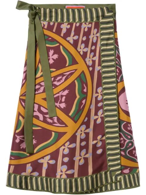 wrap design skirt by LA DOUBLEJ