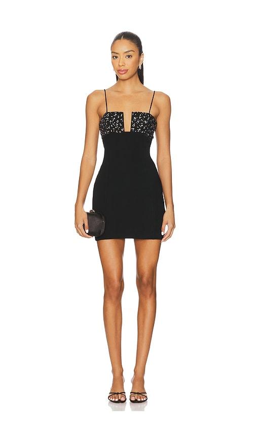 LA FUORI Fiora Mini Dress in Black by LA FUORI