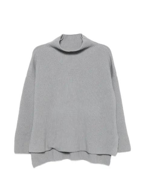 ribbed-knit roll neck sweater by LA JULIE CASHMERE