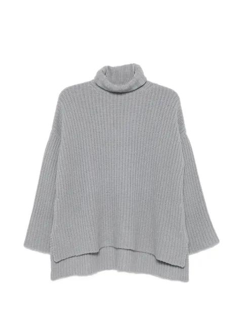 ribbed-knit roll neck sweater by LA JULIE CASHMERE