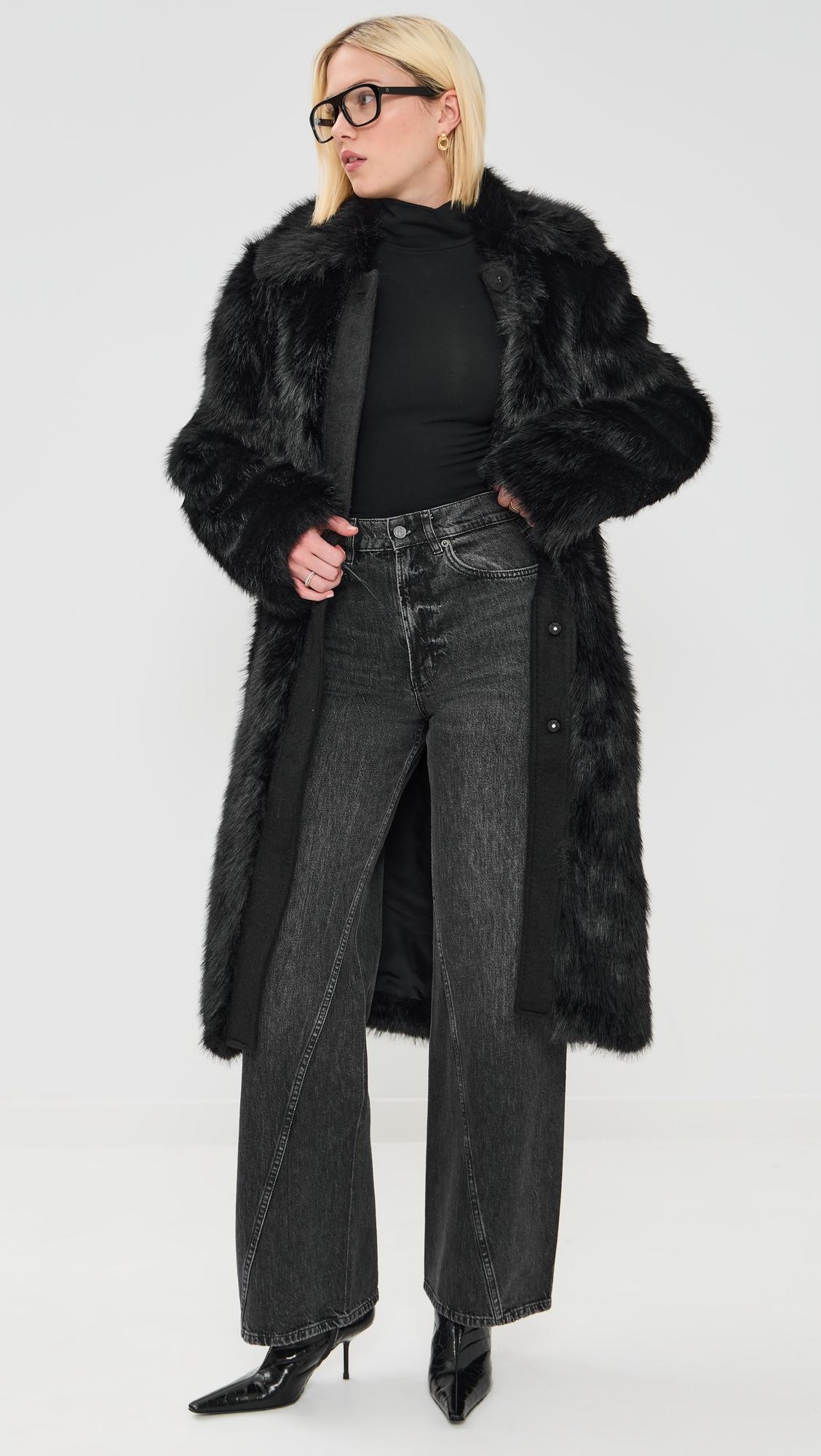 Faux Fur Alpine Coat by LA LIGNE
