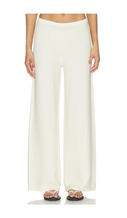 La Ligne Crochet Pant in Ivory by LA LIGNE