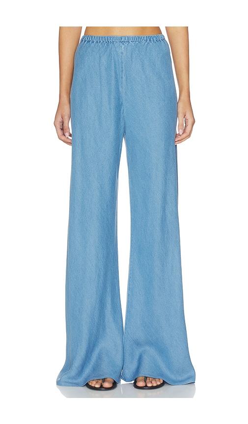 La Ligne Garment Dyed Colby Pants in Blue by LA LIGNE