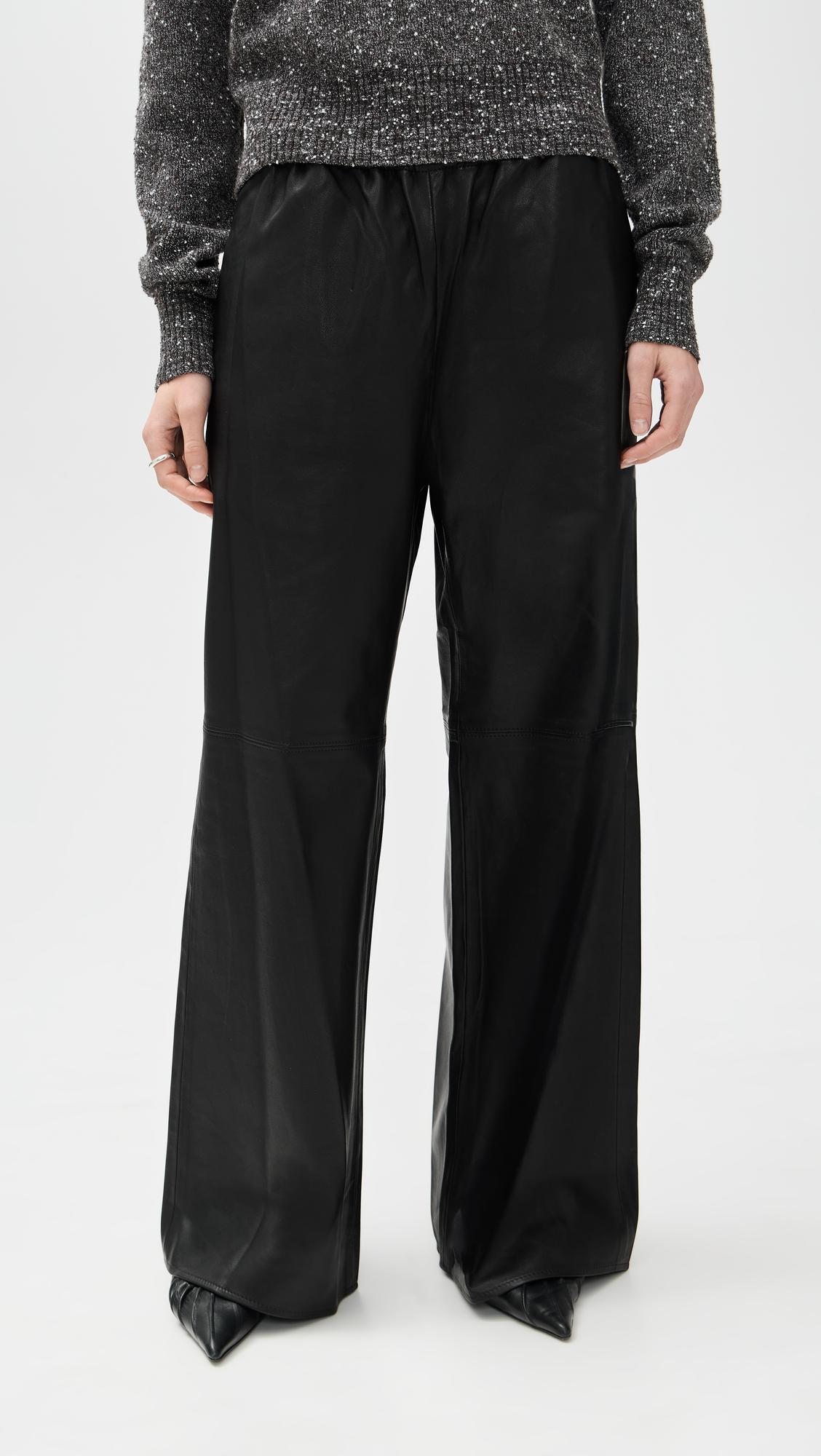 Leather Colby Pants by LA LIGNE