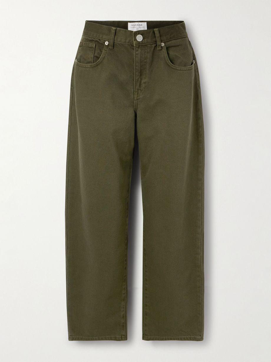 Marilyn cotton-twill wide-leg pants by LA LIGNE