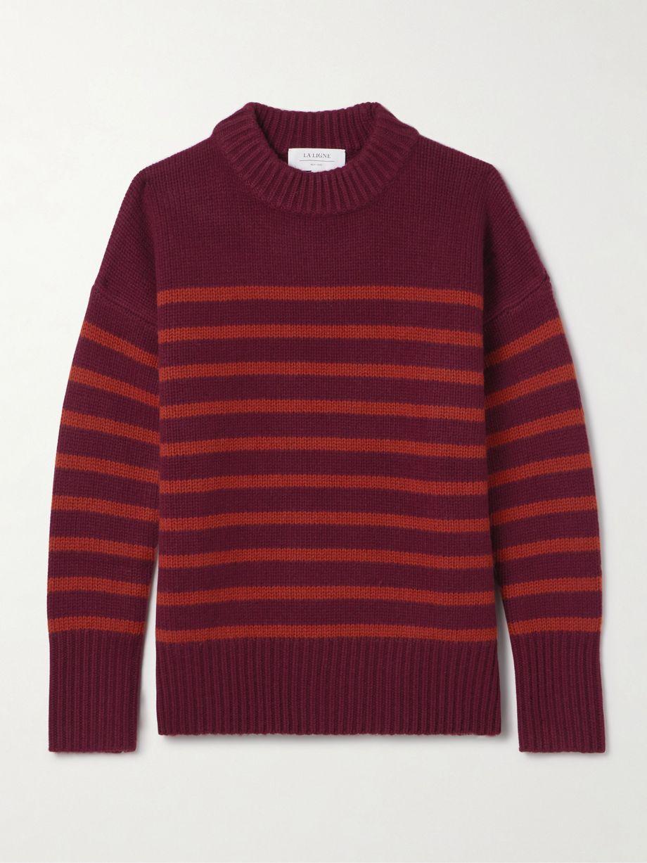 Marin striped wool and cashmere-blend sweater by LA LIGNE