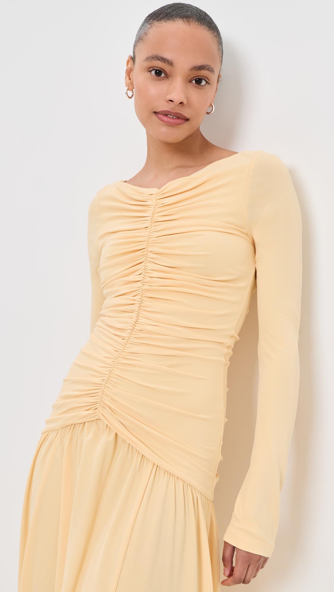 Ruched Maxi Dress by LA LIGNE