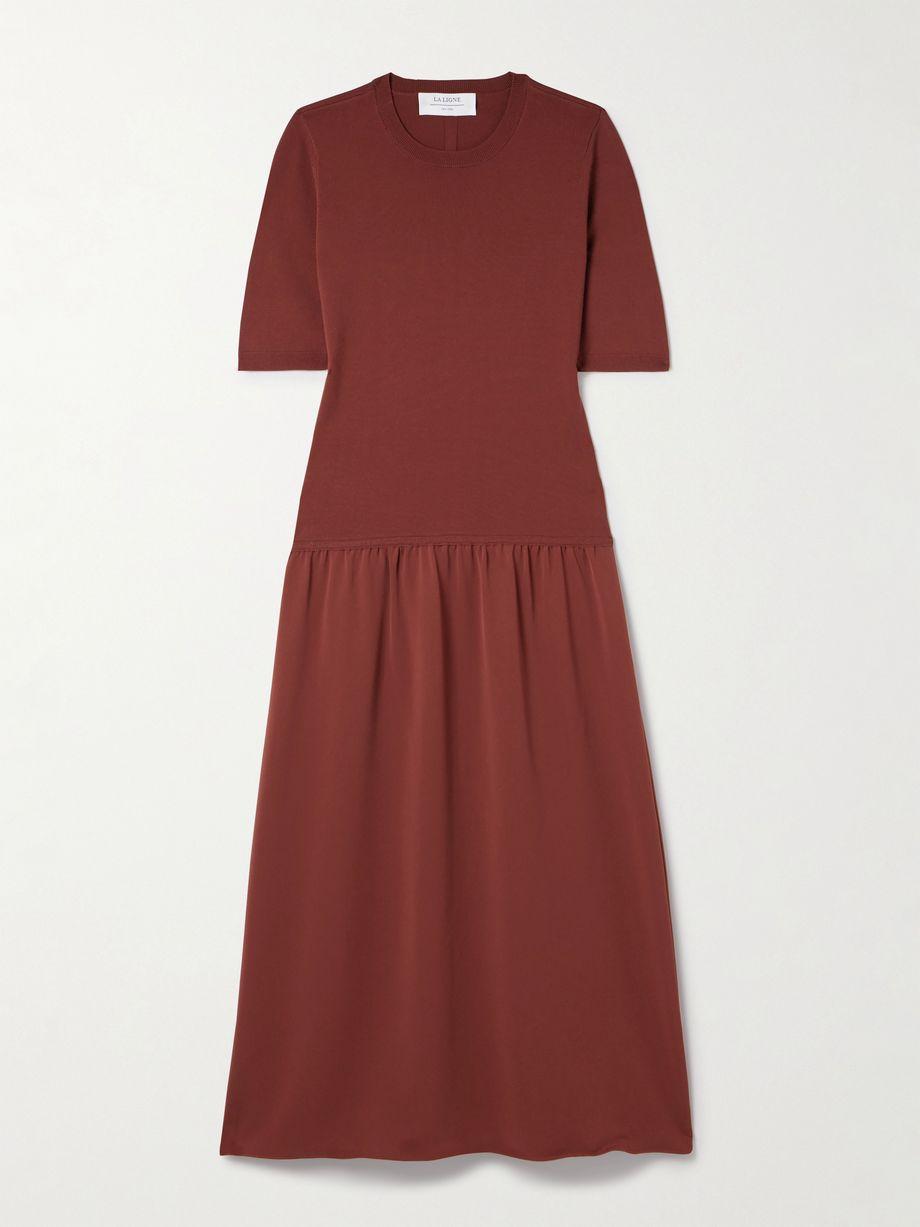 Sloane stretch-knit midi dress by LA LIGNE