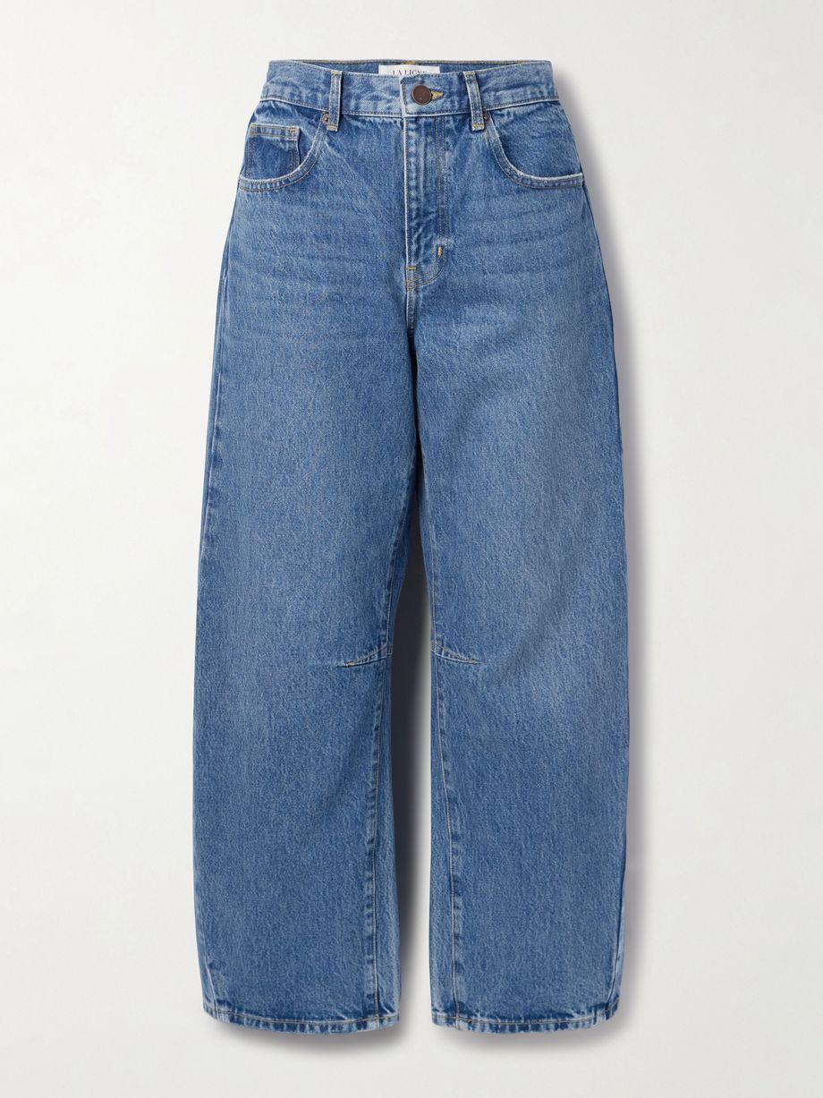 The Megalyn high-rise barrel-leg jeans by LA LIGNE