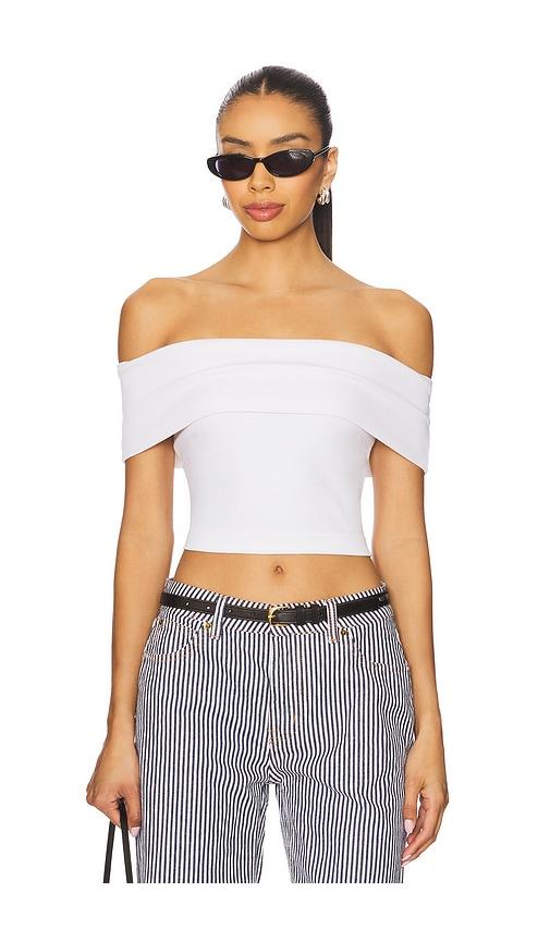 LA Made Don't Think Twice Off Shoulder Top in Ivory by LA MADE